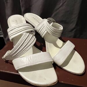 ANTONIO MELANI Strappy Cream Sandals